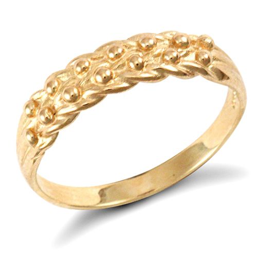 Ring - 9ct Yellow Gold Keeper Ring - by Hearts Forever Jewellers