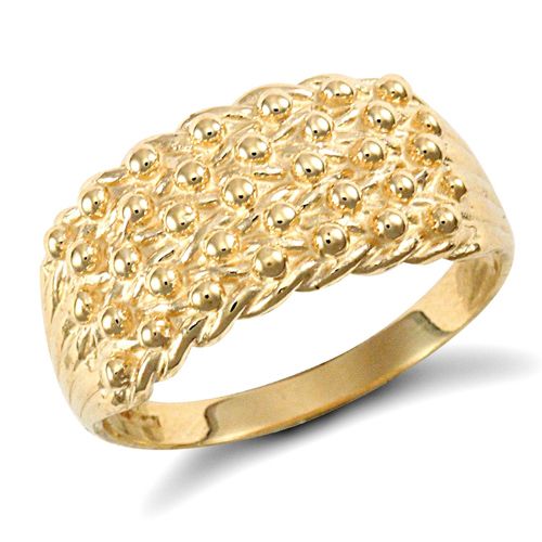 Ring - 9ct Yellow Gold Keeper Ring - by Hearts Forever Jewellers