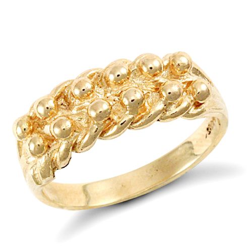 Ring - 9ct Yellow Gold Keeper Ring - by Hearts Forever Jewellers