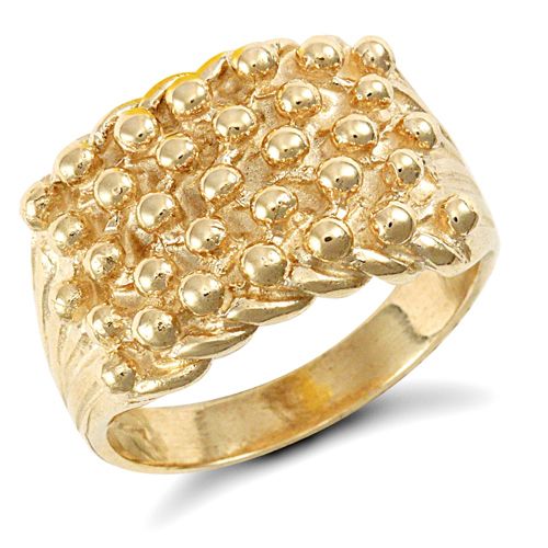 Ring - 9ct Yellow Gold Keeper Ring - by Hearts Forever Jewellers
