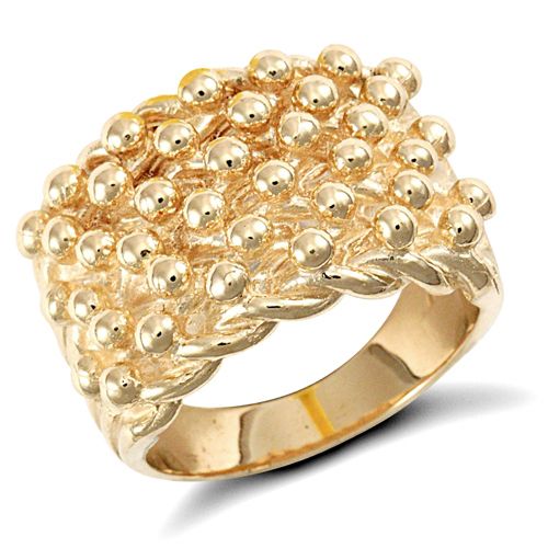 Ring - 9ct Yellow Gold Keeper Ring - by Hearts Forever Jewellers