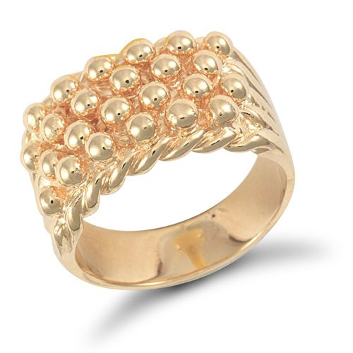 Ring - 9ct Yellow Gold Keeper Ring - by Hearts Forever Jewellers