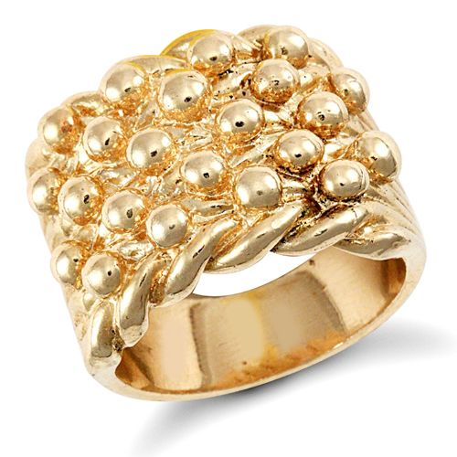Ring - 9ct Yellow Gold Keeper Ring - by Hearts Forever Jewellers