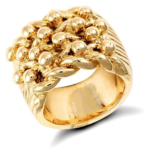 Ring - 9ct Yellow Gold Keeper Ring - by Hearts Forever Jewellers