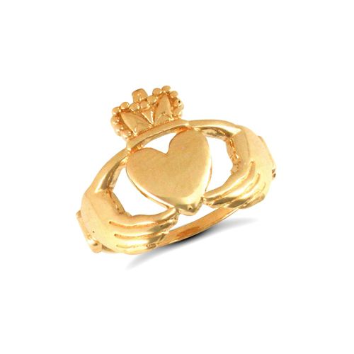 Ring - 9ct Yellow Gold Claddagh Ring - by Hearts Forever Jewellers