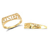 Ring - 9ct Yellow Gold Sister Ring - by Hearts Forever Jewellers