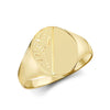 Ring - 9ct Yellow Gold Signet Ring - by Hearts Forever Jewellers