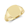 Ring - 9ct Yellow Gold Signet Ring - by Hearts Forever Jewellers