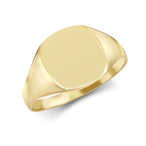 Ring - 9ct Yellow Gold Signet Ring - by Hearts Forever Jewellers
