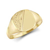 Ring - 9ct Yellow Gold Signet Ring - by Hearts Forever Jewellers