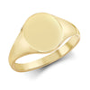 Ring - 9ct Yellow Gold Signet Ring - by Hearts Forever Jewellers