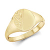 Ring - 9ct Yellow Gold Signet Ring - by Hearts Forever Jewellers