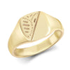 Ring - 9ct Yellow Gold Signet Ring - by Hearts Forever Jewellers