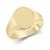 Ring - 9ct Yellow Gold Signet Ring - by Hearts Forever Jewellers