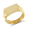 Ring - 9ct Yellow Gold Signet Ring - by Hearts Forever Jewellers