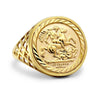 Ring - 9ct Yellow Gold 10Th St George Ring - by Hearts Forever Jewellers