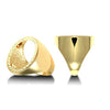Ring - 9ct Yellow Gold Full Sovereign Ring - by Hearts Forever Jewellers