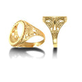 9ct Yellow Gold Full Sovereign Ring