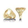 Ring - 9ct Yellow Gold Full St George Sovereign Ring - by Hearts Forever Jewellers