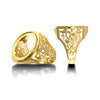 Ring - 9ct Yellow Gold Full St George Sovereign Ring - by Hearts Forever Jewellers