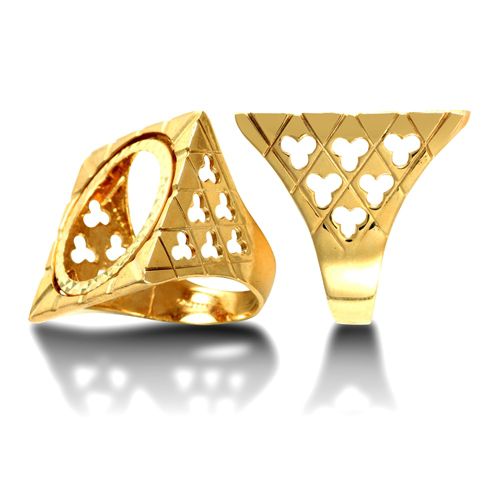 Ring - 9ct Yellow Gold Full Sovereign Ring - by Hearts Forever Jewellers