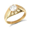 Cubic Zirconia Ring - 9ct Yellow Gold Gents Cubic Zirconia Ring - by Hearts Forever Jewellers