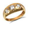 Cubic Zirconia Ring - 9ct Yellow Gold Gents Cubic Zirconia Ring - by Hearts Forever Jewellers