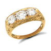 Cubic Zirconia Ring - 9ct Yellow Gold Gents Cubic Zirconia Ring - by Hearts Forever Jewellers