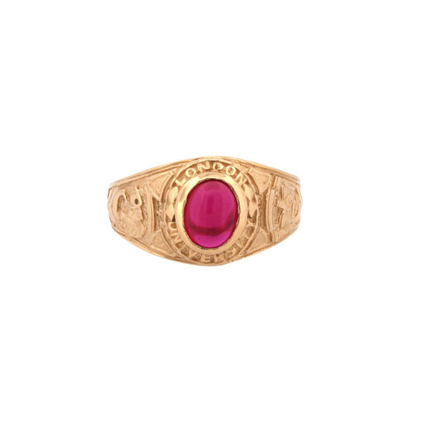 Ring - 9ct Yellow Gold College Ring - by Hearts Forever Jewellers