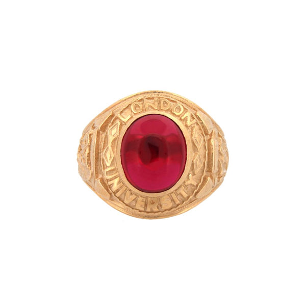 Ring - 9ct Yellow Gold College Ring - by Hearts Forever Jewellers