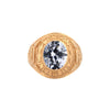 Cubic Zirconia Ring - 9ct Yellow Gold Cubic Zirconia Stone College Ring - by Hearts Forever Jewellers
