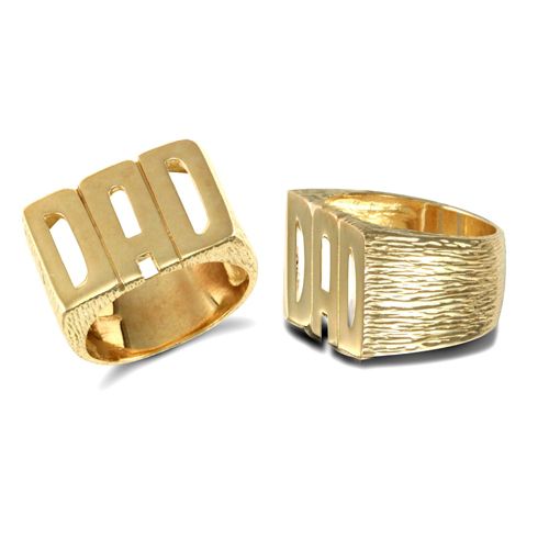 Ring - 9ct Yellow 'Dad' Ring - by Hearts Forever Jewellers