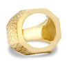 Ring - 9ct Yellow Heavy Weight Full Sov Octagonal Ring Mount - by Hearts Forever Jewellers