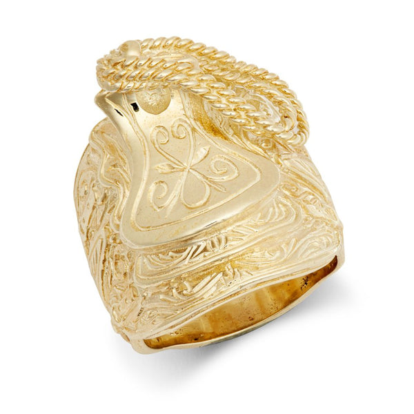 Ring - 9ct Yellow Saddle Ring - by Hearts Forever Jewellers