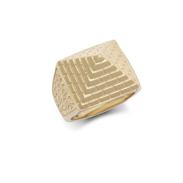 Ring - 9ct Yellow Gold Half Ounce Pyramid Ring - by Hearts Forever Jewellers
