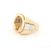 Ring - 9ct 2 Colour Gold Full Sovereign Ring - by Hearts Forever Jewellers