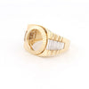 Ring - 9ct 2 Colour Gold Full Sovereign Ring - by Hearts Forever Jewellers
