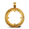 Necklace - 9ct Yellow Gold Full Sovereign Pendant - by Hearts Forever Jewellers