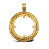 Necklace - 9ct Yellow Gold Full Sovereign Pendant - by Hearts Forever Jewellers