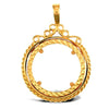 Necklace - 9ct Yellow Gold Full Sovereign Pendant - by Hearts Forever Jewellers