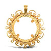 Necklace - 9ct Yellow Gold Full Sovereign Pendant - by Hearts Forever Jewellers
