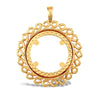 Necklace - 9ct Yellow Gold Full Sovereign Pendant - by Hearts Forever Jewellers