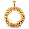 Necklace - 9ct Yellow Gold Full Sovereign Pendant - by Hearts Forever Jewellers