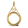 Necklace - 9ct Yellow Gold Full Sovereign Pendant - by Hearts Forever Jewellers