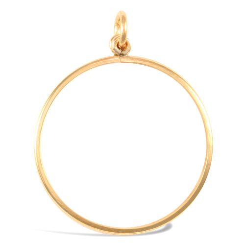 Necklace - 9ct Yellow Gold Full Sovereign Pendant - by Hearts Forever Jewellers