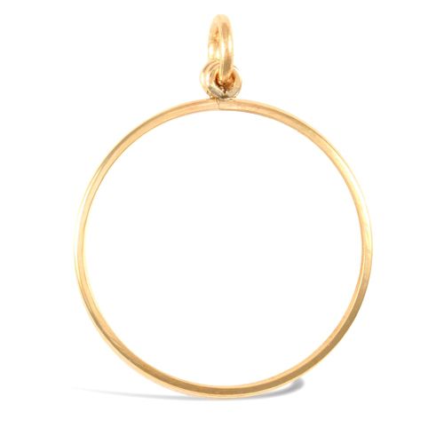Necklace - 9ct Yellow Gold Full Sovereign Pendant - by Hearts Forever Jewellers