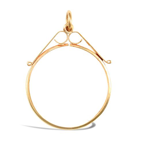 Necklace - 9ct Yellow Gold Full Sovereign Pendant - by Hearts Forever Jewellers
