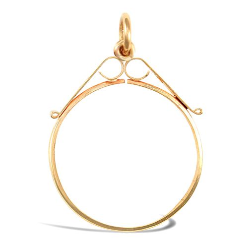 Necklace - 9ct Yellow Gold Full Sovereign Pendant - by Hearts Forever Jewellers