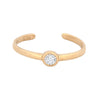 Cubic Zirconia Ring - 9ct Yellow CZ set toe ring - by Hearts Forever Jewellers