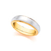 Jewellery - 18ct Yellow and White Fancy 4mm Wedding Band - by Hearts Forever Jewellers